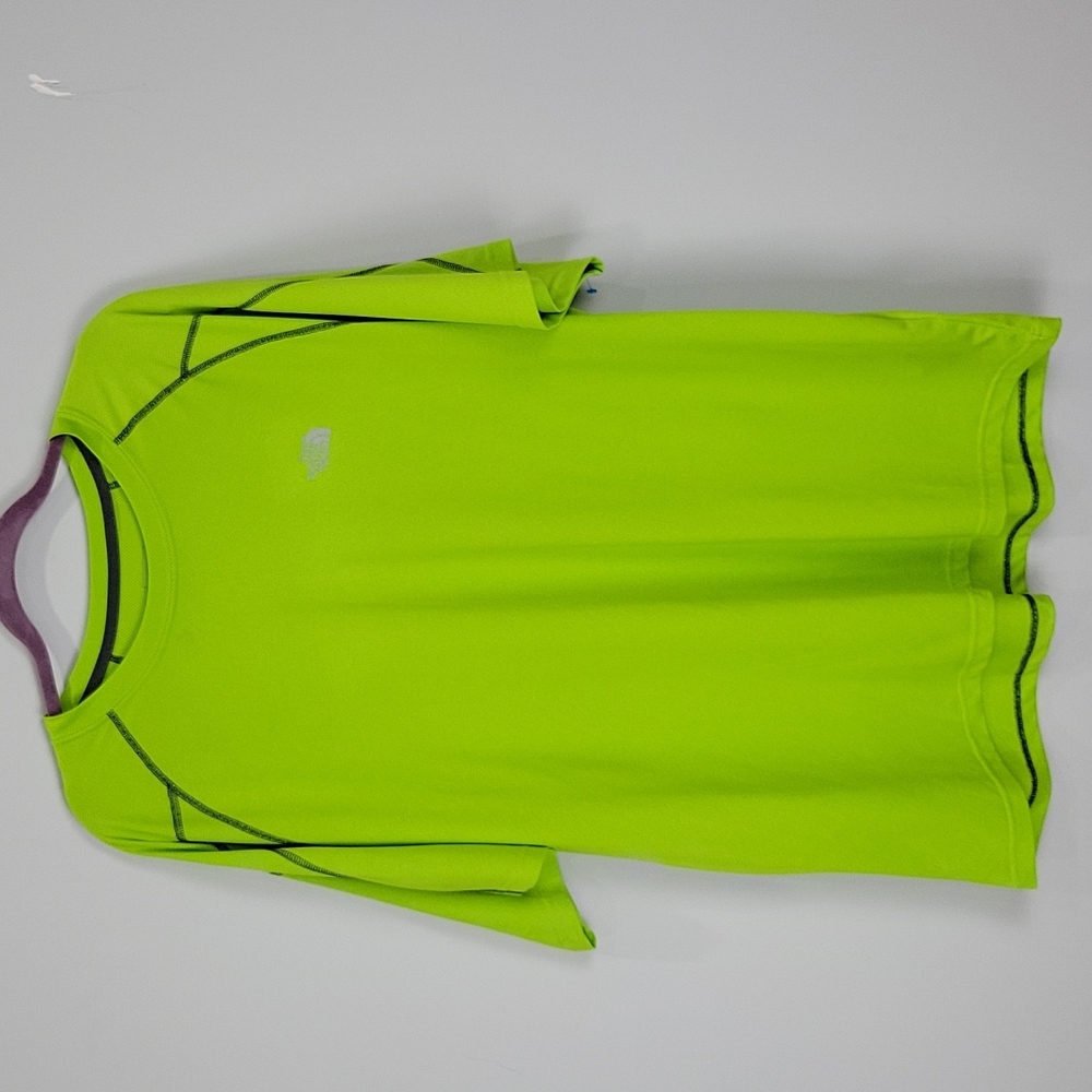 THE NORTH FACE FLASHDRY MEN'S NEON LIME POLYESTER ATHLETIC SHIRT